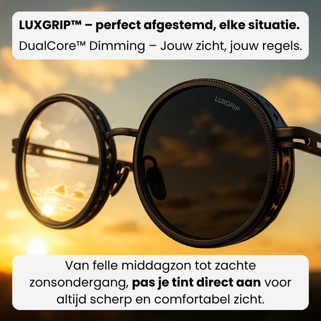 LUXGRIP | Jij kiest hoe donker je brill is